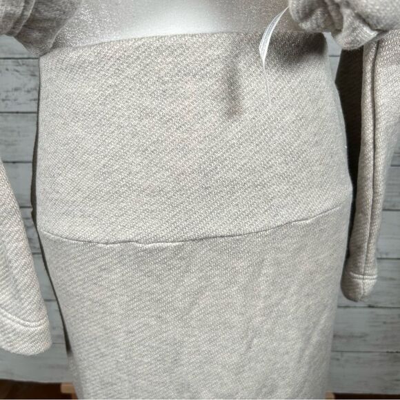 Free People free-est Milly Reversible Two Piece Maxi Sweatshirt Skirt Set XS NEW - Picture 6 of 13